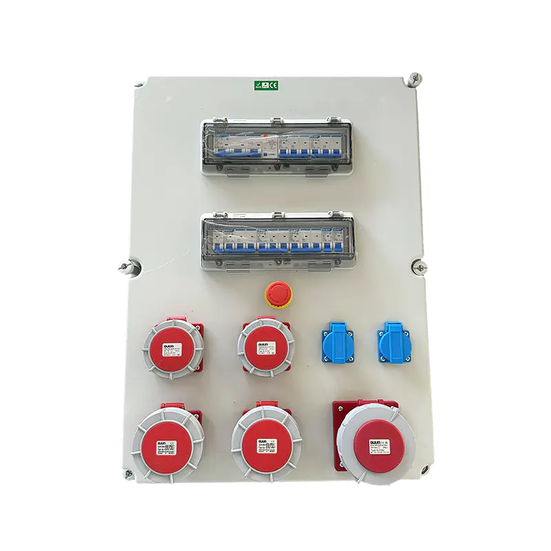 Caixa de soquete impermeável industrial IP67 32A 380V - gabinete de aço inoxidável